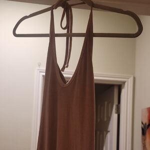 Old Navy Backless Maxi  Dress in Brown